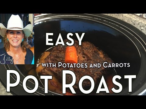 Pot Roast Crockpot Recipe – Easy Slow Cooker Roast Beef with Potatoes and Carrots