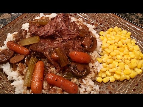 Slow Cooker Roast & Gravy by The Cajun Ninja