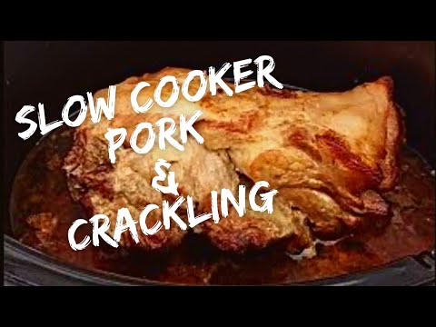How to cook slow cooker Roast Pork in a Crockpot with Crispy Crackling