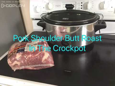 Pork Shoulder Butt Roast In The Crockpot