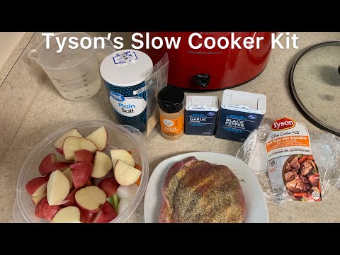 Easy Crockpot (Slow Cooker) Meal. Tyson’s Slow Cooker Kit