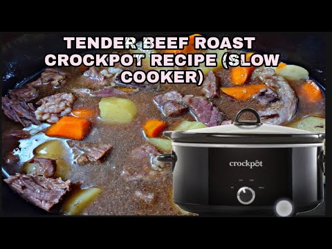 HOW TO COOK BEEF ROAST IN CROCKPOT/TENDER BEEF ROAST CROCKPOT RECIPE (SLOW COOKER)