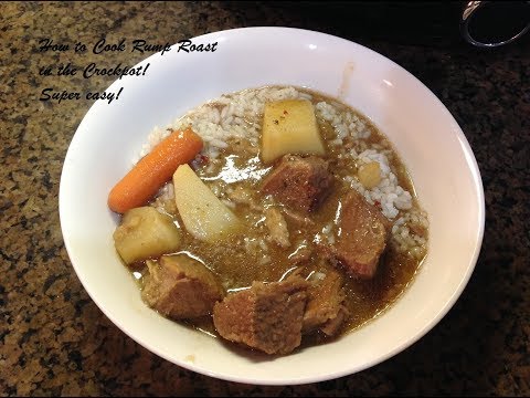 How to cook a beef rump roast in the crockpot – YUMMY