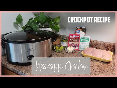 Crockpot Mississippi Chicken | Easy Chicken Crockpot Recipe