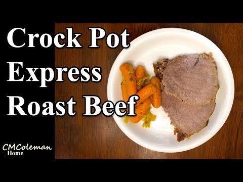 Crock Pot Express Crock Roast Beef, Carrots, and Onions Recipe