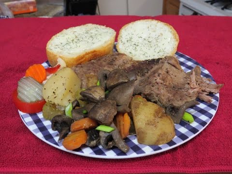 Crock Pot Recipe~Easy Pot Roast made with a Beef Bottom Round or Rump Roast
