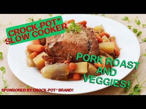 Crock-Pot® Slow Cooker Pork Roast and Veggies!