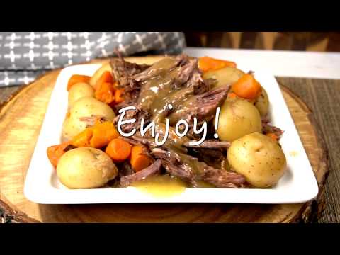 How to make the best crock pot roast! With no seasoning packets!