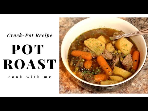 THIS WILL MAKE YOU HUNGRY!!! 😋 Pot Roast 🍲 Crock Pot Meal Tutorial