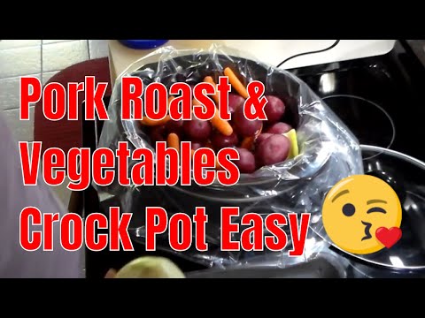 Pork Roast with Vegetables – Crock Pot Recipe