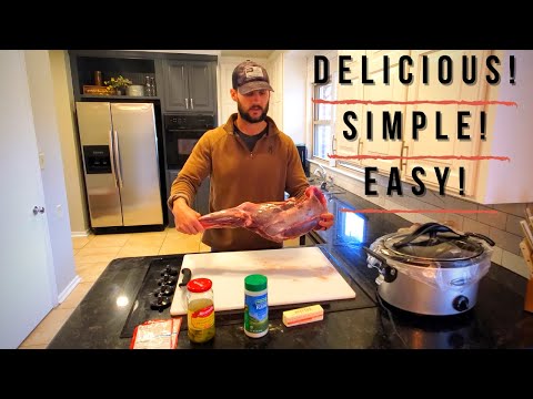 HOW TO COOK DEER SHOULDER IN CROCKPOT(Mississippi Pot Roast)-SIMPLE AND EASY!