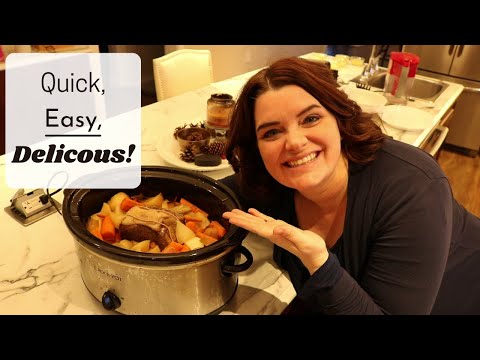 CROCK POT BEEF AND POTATO ROAST RECIPE  |  Easy and Delicious!