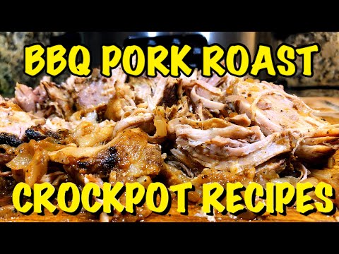 BBQ PORK ROAST/CROCKPOT RECIPES/EASY MEAL IDEAS/BELLA CROCKPOT/BBQ PORK PICNIC