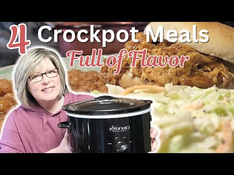 4 Amazingly Flavourful Crockpot Dinners – Get Ready for the Easiest Dump & Go Slow Cooker Meals EVER