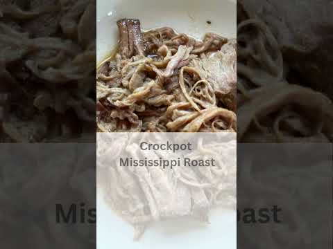 Crockpot Mississippi Roast | Sunday dinner meal | Roast recipe | Easy slow cooker dinner