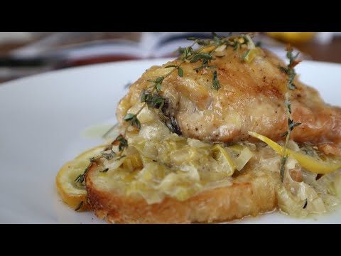 How to make Ina Garten’s Creamy Chicken Thighs with Lemon and Thyme!