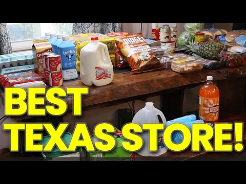 HUGE Family MONTHLY Grocery Haul at a Texas favorite!