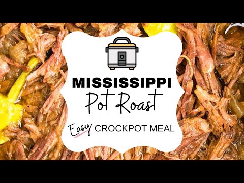 Easy Crockpot Mississippi Pot Roast Recipe #shorts