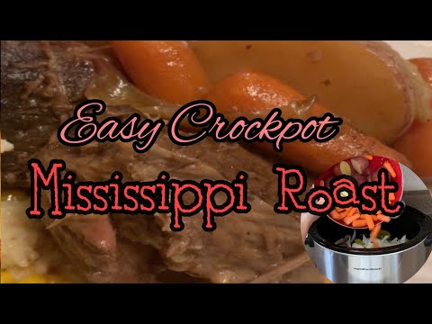 Easy and Delicious Crockpot Mississippi Roast with Veggies