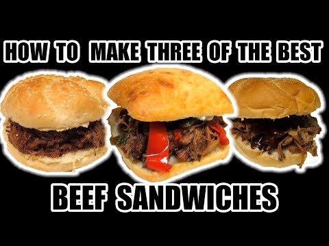 THREE of the BEST BEEF SANDWICH RECIPES – CROCK POT RECIPES – THE WOLFE PIT
