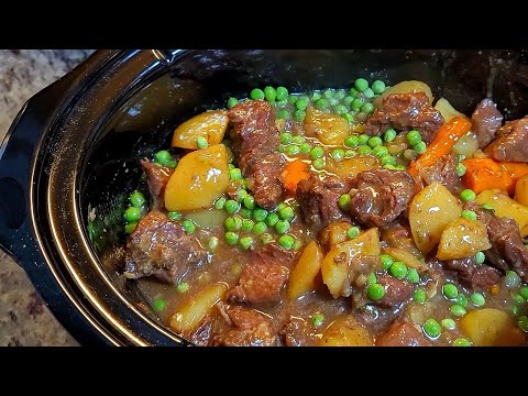The Perfect Beef Stew Dinner EASY | Slow Cooker Recipes #cooking