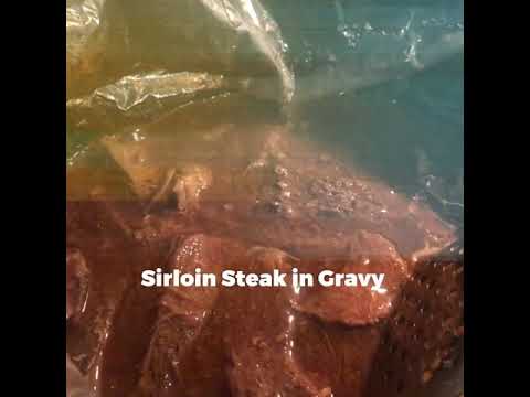 Crock pot cooking/Sirloin Steak ðŸ¥© in Gravy