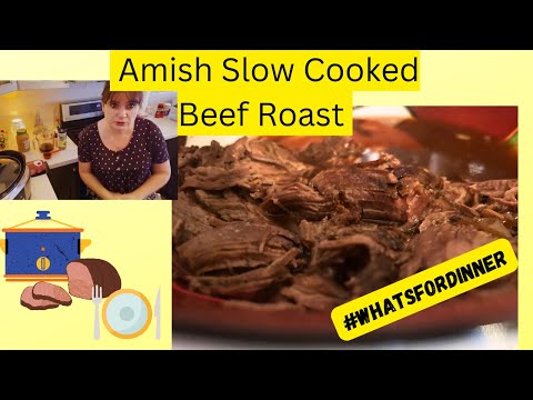 Crockpot Beef Roast (Amish Recipe) #whatsfordinnertonight #whatsfordinner #cookingwithneighbors