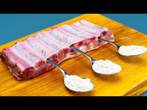 If you want perfect pork ribs without baking, you should cook using the tail of the tablespoon