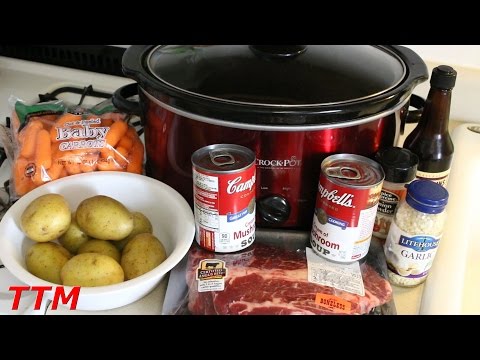 How to Make a Pot Roast in the Slow Cooker~Easy Crock Pot Beef Stew