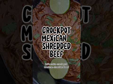 Crockpot Mexican Shredded Beef #crockpot #slowcookerrecipes #crockpotrecipes