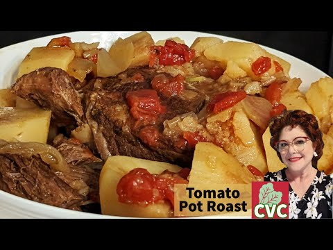 Tomato Pot Roast – One Pot Meals – Crockpot Recipe – Southern Cooking