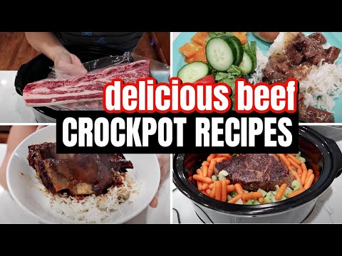 EASY BEEF CROCKPOT RECIPES | SLOW COOKER FAMILY DINNER IDEAS | FRUGAL FIT MOM