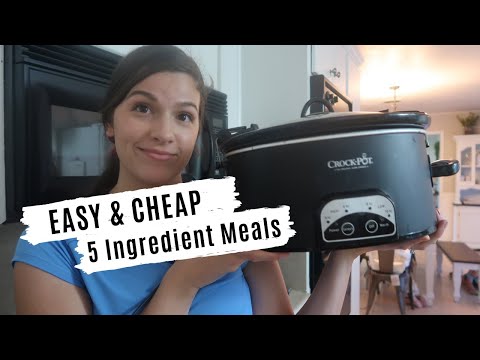 7 EASY & HEALTHY CROCKPOT MEALS: 5 INGREDIENTS OR LESS RECIPES ON A BUDGET
