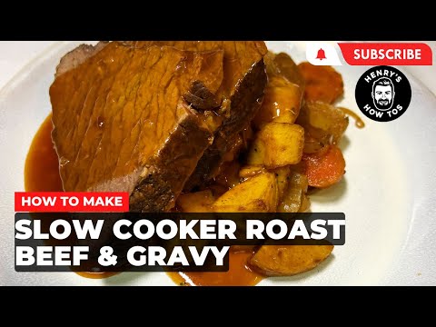 How To Make Slow Cooker Roast Beef with Red Wine Gravy | Ep 584
