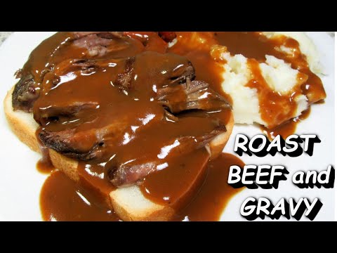 Slow Cooked Black Pepper Roast Beef and Gravy Recipe | Beef Pot Roast