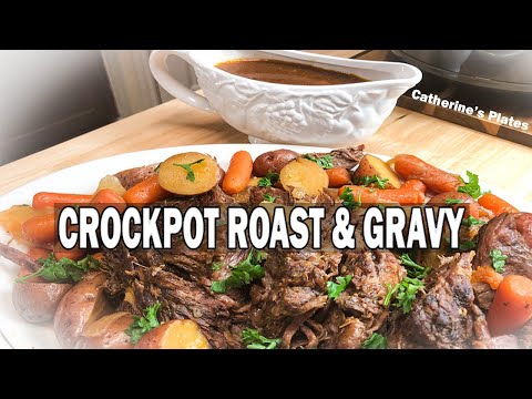 CROCKPOT ROAST RECIPE with DELICIOUS GRAVY | How to Cook a Flavorful Roast in your Crockpot